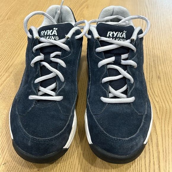 Ryka Shoes - RYKA CATALYST Blue Suede Walking Shoe Size 7w 7 Wide Comfortable Sneaker